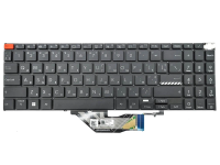 Клавиатура для ноутбука ASUS VivoBook S15 M3502, чёрная, с подсветкой, RU