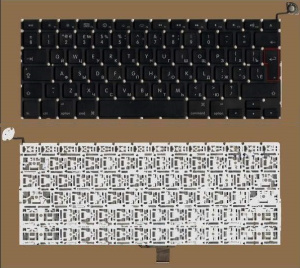 Клавиатура для ноутбука Apple Macbook 13" A1278 Black, Big Enter, RU