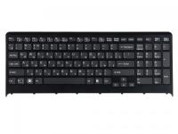 Клавиатура для ноутбука Sony VPC-F2, чёрная, с подсветкой, с рамкой, RU