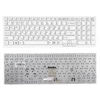 Клавиатура для ноутбука Sony VPC-EB, белая, большой Enter, с рамкой, RU