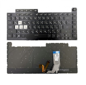 Клавиатура для ноутбука ASUS ROG Strix G G531GD, чёрная, с подсветкой, RU