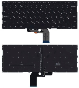 Клавиатура для ноутбука Xiaomi Air 13.3 чёрный, с подсветкой, V.2, RU