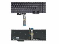 Клавиатура для ноутбука Lenovo IdeaPad Pro 5-16ARP8, серая, с подсветкой, RU