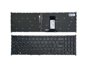Клавиатура для ноутбука ACER Aspire A715-42, чёрная, с подсветкой, RU