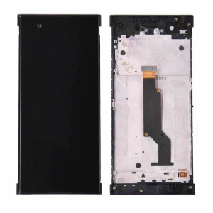 Дисплей для Sony Xperia XA1 в раме, Черный(оригинал)