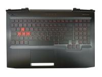 Верхняя часть корпуса (Palmrest) HP Omen 15-CE, чёрный (Сервисный оригинал), US 