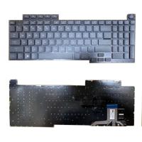 Клавиатура для ноутбука ASUS ROG 5R Plus G713Q G733, чёрная, с RGB-подсветкой, RU, ver.1
