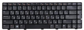 Клавиатура для ноутбука Dell Inspiron M5050, чёрная, с подсветкой, с рамкой, RU