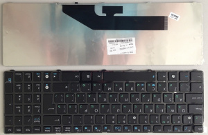 Клавиатура для ноутбука ASUS K50, чёрная, с рамкой, RU