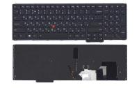Клавиатура для ноутбука Lenovo ThinkPad S5 Yoga 15, чёрная, с подсветкой, с рамкой, RU
