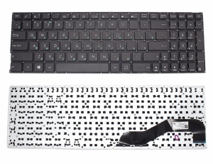 Клавиатура для ноутбука ASUS X541 R541 F541 чёрная, маленький Enter, RU