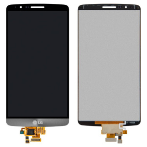 LCD дисплей для LG D855 с рамкой (серый)
