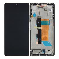 LCD дисплей для Xiaomi Poco F5 в сборе с тачскрином (Oled), черный в раме