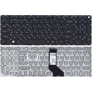 Клавиатура для ноутбука ACER Aspire A515-51 E5-573 E5-522 Extensa EX2511, чёрная, с подсветкой, RU