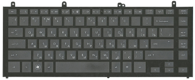 Клавиатура для ноутбука HP Probook 4320, чёрная, с рамкой, RU