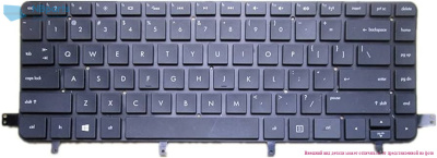 Клавиатура для ноутбука HP TouchSmart 15-4000, чёрная, с подсветкой, RU