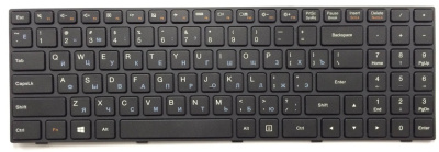 Клавиатура для ноутбука Lenovo IdeaPad 100-15IBY, чёрная, с рамкой, RU