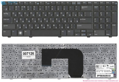Клавиатура для ноутбука Dell Vostro 3700, чёрная, RU