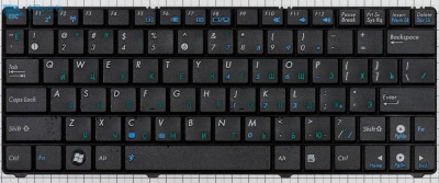 Клавиатура для ноутбука ASUS EeePC 1101HA, чёрная, RU