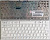 Клавиатура для ноутбука ASUS EeePC 1000, белая с рамкой, UK 