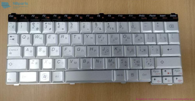Клавиатура для ноутбука Lenovo IdeaPad S10-3T, серебристая, RU