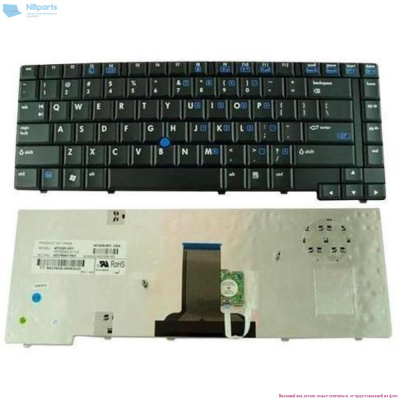 Клавиатура для ноутбука HP Compaq 8510, чёрная, Trackpoint, RU
