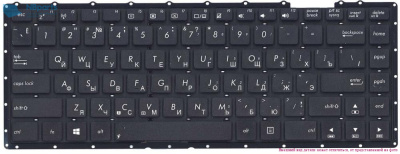 Клавиатура для ноутбука ASUS X451 чёрная, RU