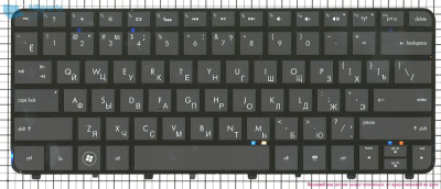 Клавиатура для ноутбука HP Folio 13, чёрная, RU