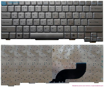 Клавиатура для ноутбука Sony VGN-TX, серая, RU