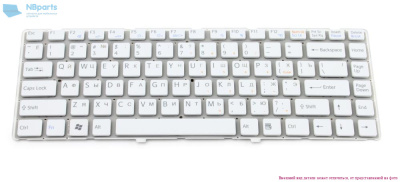 Клавиатура для ноутбука Sony VPC-EA, белая, RU