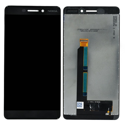 LCD дисплей для Nokia 6.1 (2018) сборе с тачскрином (Оригинал), Черный