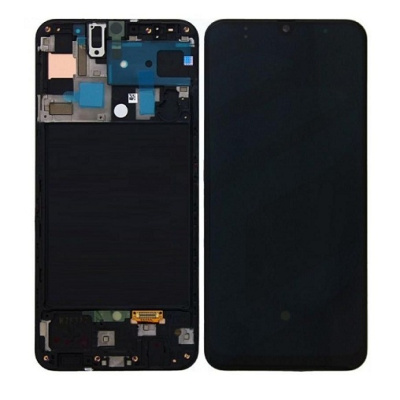 Дисплей Samsung A50 A505 2019 Черный (OLED) в раме