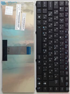 Клавиатура для ноутбука ASUS EeePC 1201 ASUS UL20 U20, чёрная, с рамкой, RU