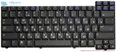 Клавиатура для ноутбука HP Compaq nx7400, чёрная, RU