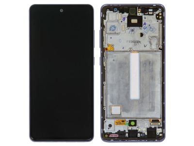 Дисплей Samsung Galaxy A52 A525 Черный, черная (OLED) в раме