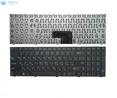 Клавиатура для ноутбука Medion Akoya E7228T (C15), чёрная, с рамкой, RU