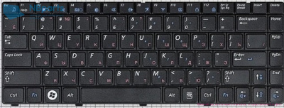 Клавиатура для ноутбука Samsung RV408, RV410, чёрная, RU