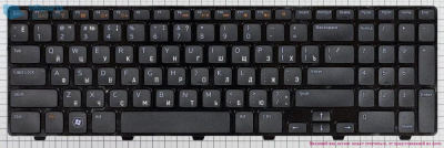 Клавиатура для ноутбука Dell Inspiron N5110, чёрная, с рамкой, RU