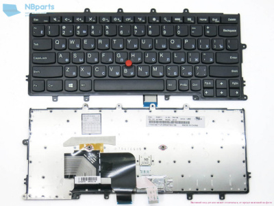 Клавиатура для ноутбука Lenovo ThinkPad X240, X250, чёрная, с рамкой, RU