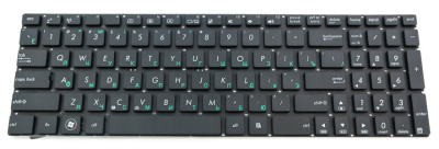 Клавиатура для ноутбука ASUS N56 N76, чёрная, большой Enter, RU