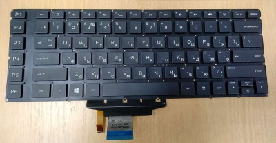 Клавиатура для ноутбука HP Omen 15-5000, чёрная, с подсветкой, RU