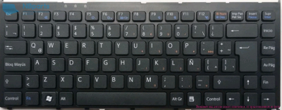 Клавиатура для ноутбука Sony VGN-FS, серая, RU