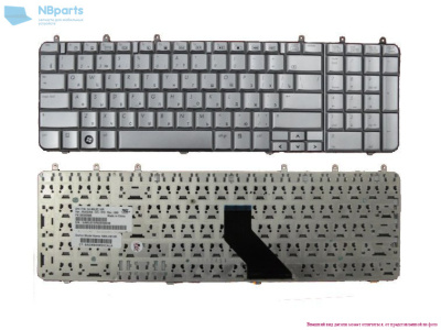 Клавиатура для ноутбука HP Pavilion DV7-1000, серебро, US